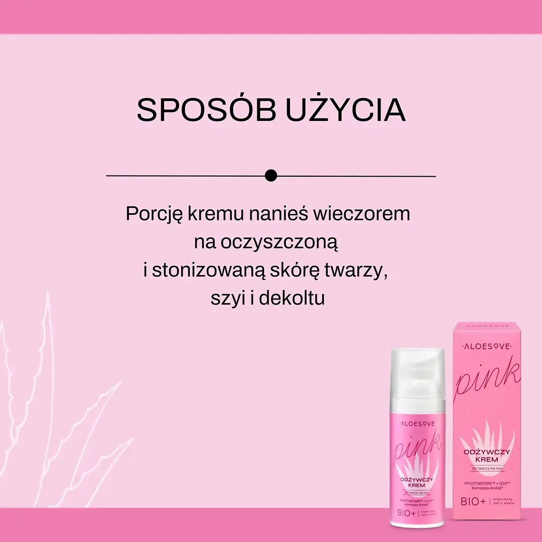 Aloesove Pink nærende natcreme ansigtscreme jojoba