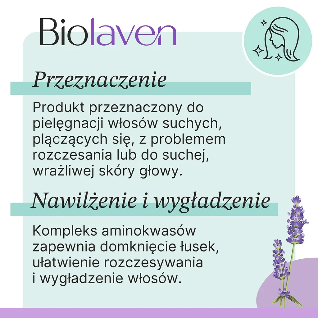 Biolaven Balsam Miste Hår 150 ml Uden Skyl