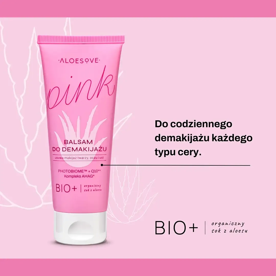 Sylveco Aloesove Pink rensebalm med jojoba og kokosduft