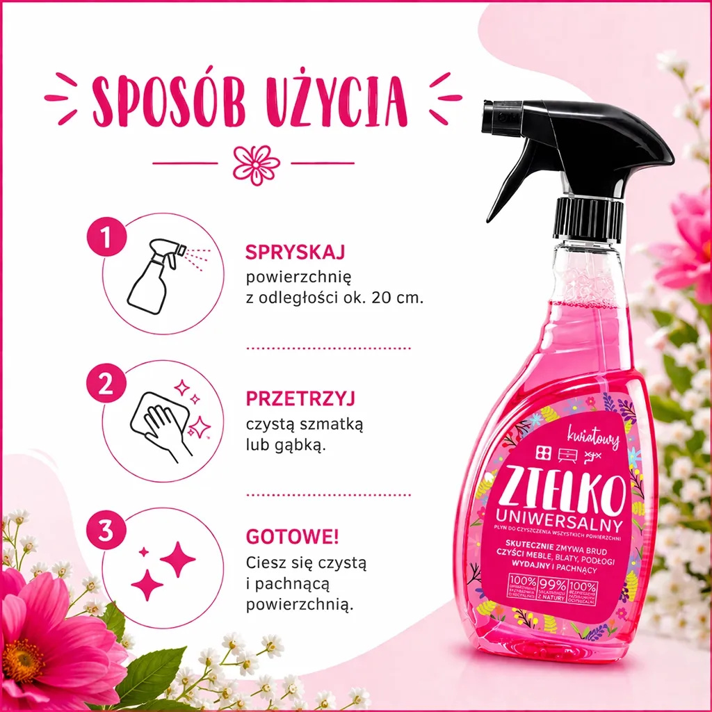 Zielko Blomst universalrengøring blomsterduft