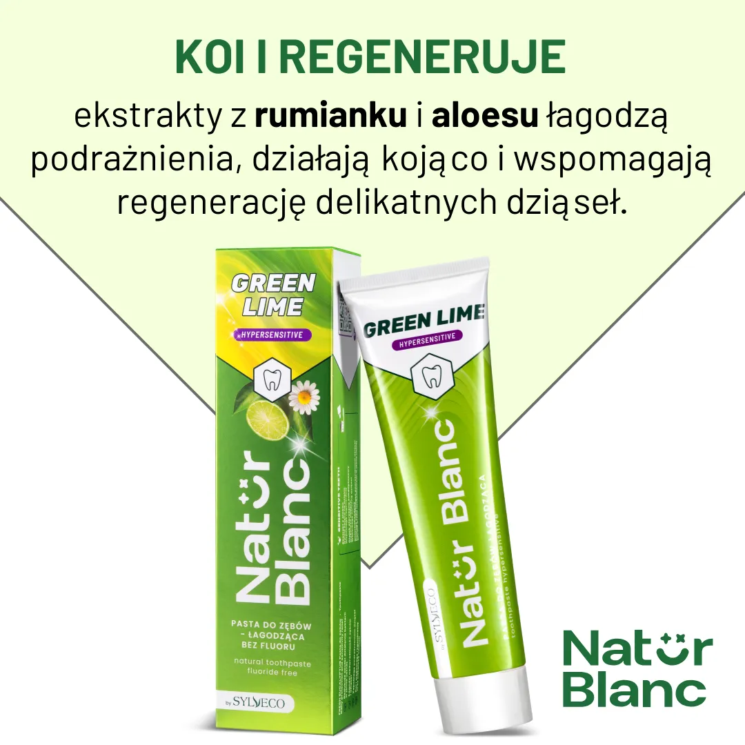 Sylveco Natur Blanc Green Lime tandpasta uden fluor