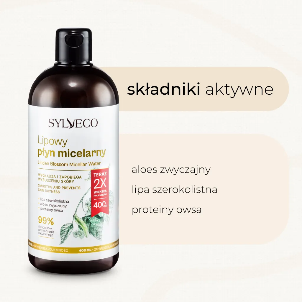 Sylveco Linde micellevand makeupfjerner 400 ml