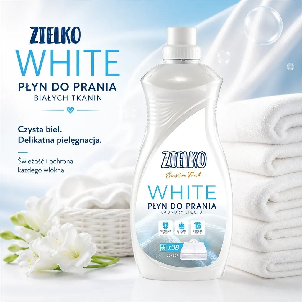 Zielko Sensitive Touch vaskemiddel hvidt 20-60°C