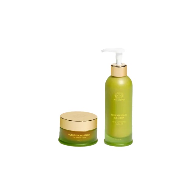 Tata Harper Instant Glow Facial Ritual peelingsæt