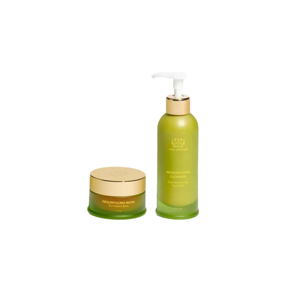 Tata Harper Instant Glow Facial Ritual peelingsæt
