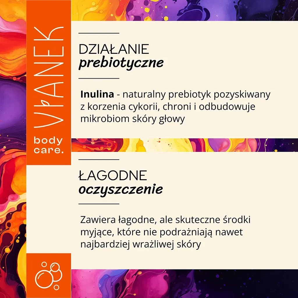 Vianek Prebiotisk beroligende brusebadsgel inulin