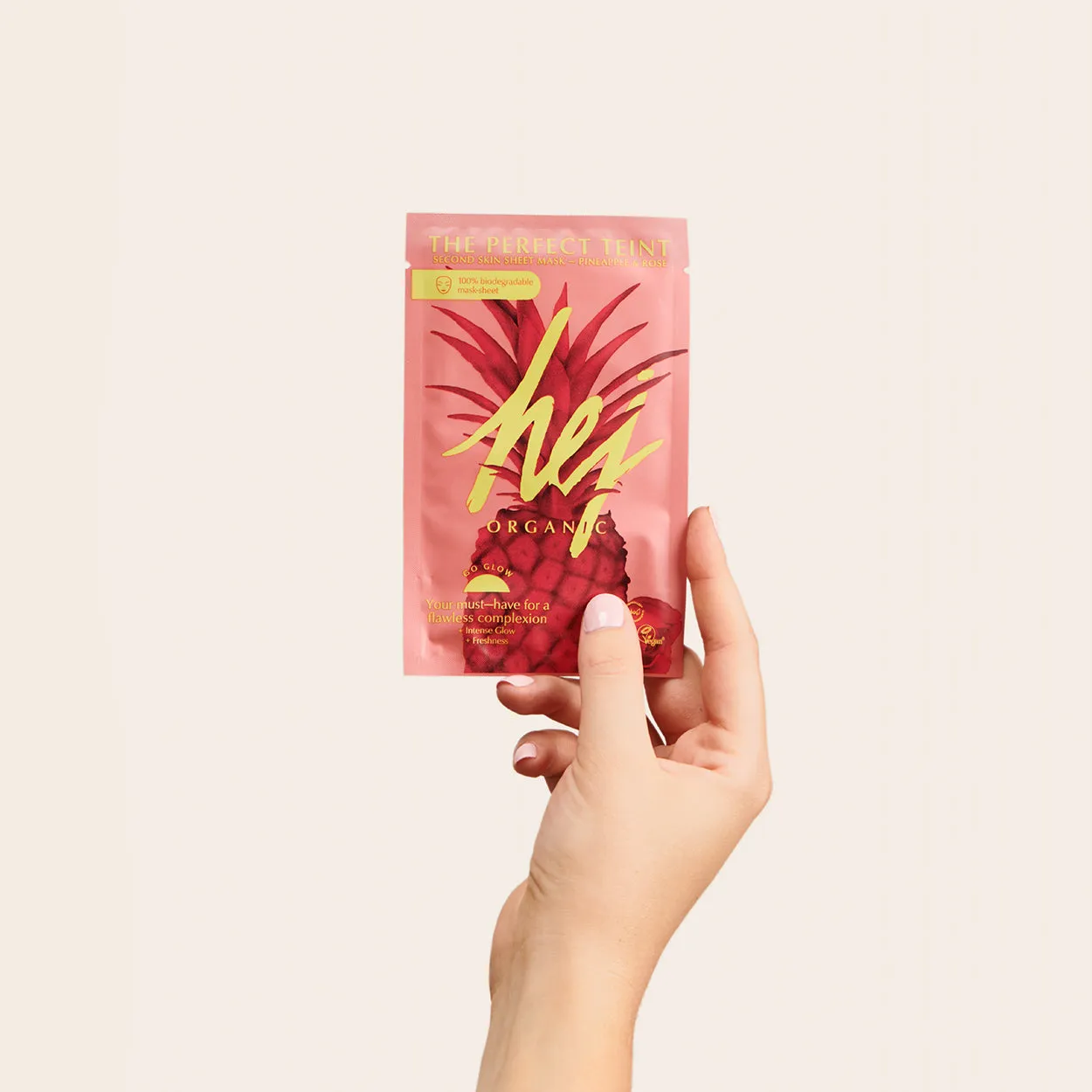 Hej Organic The Perfect Teint glow maske 1 stk ananas