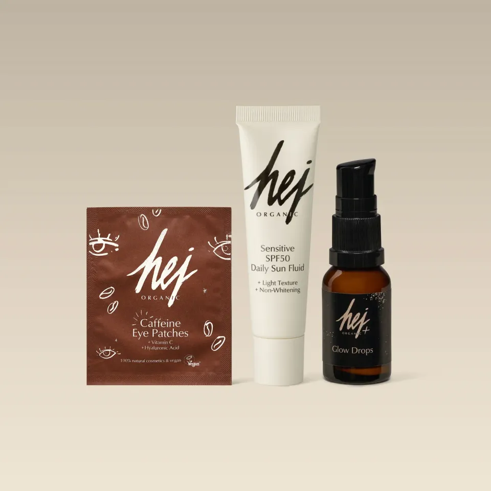 Hej Organic Travel Essentials rejsesæt med SPF 50