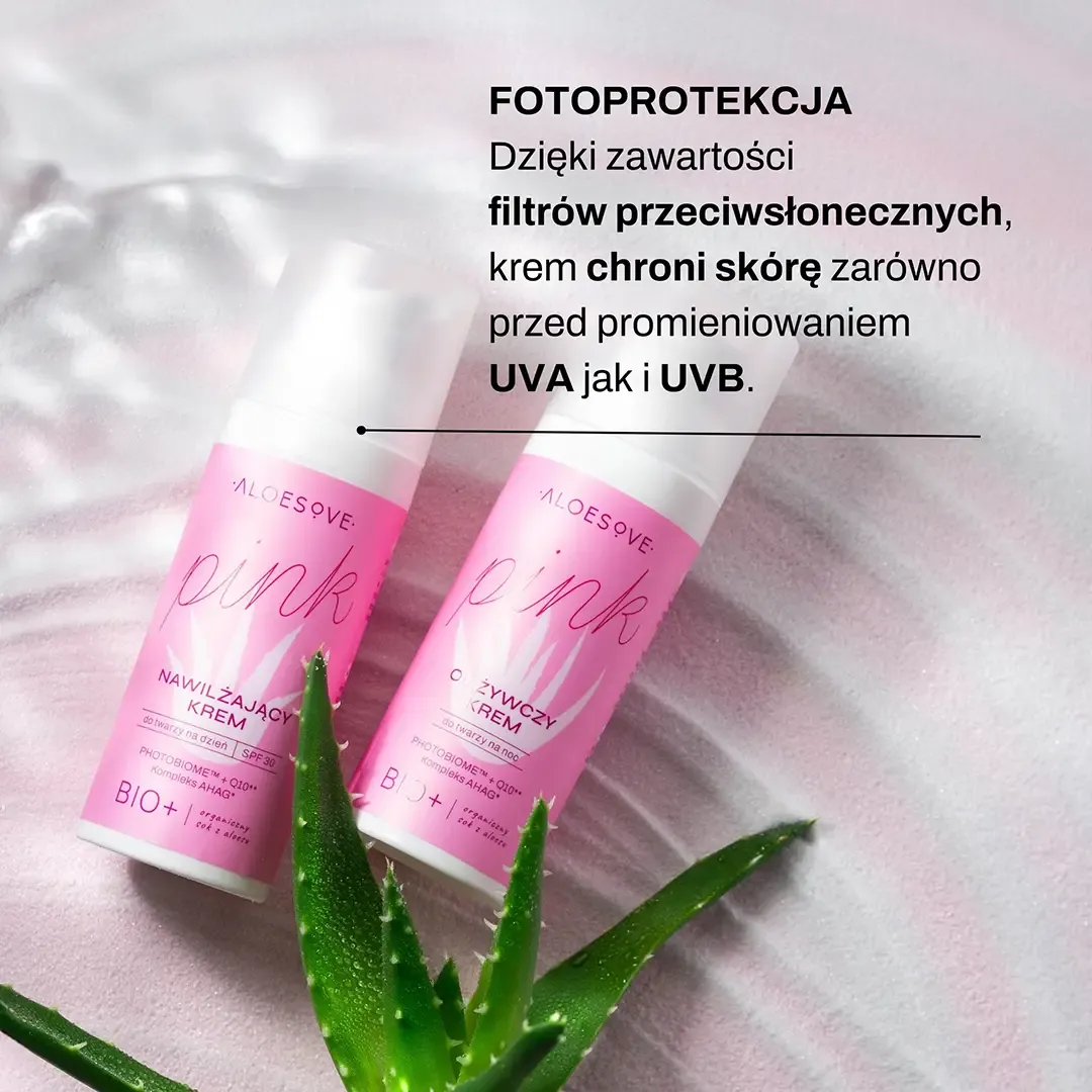Sylveco Aloesove Pink dagcreme SPF30 fugtgivende