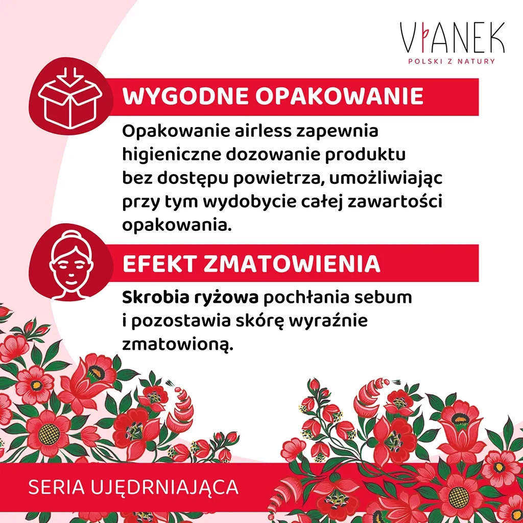 Vianek Antirynke dagcreme fedtet hud 50 ml mat