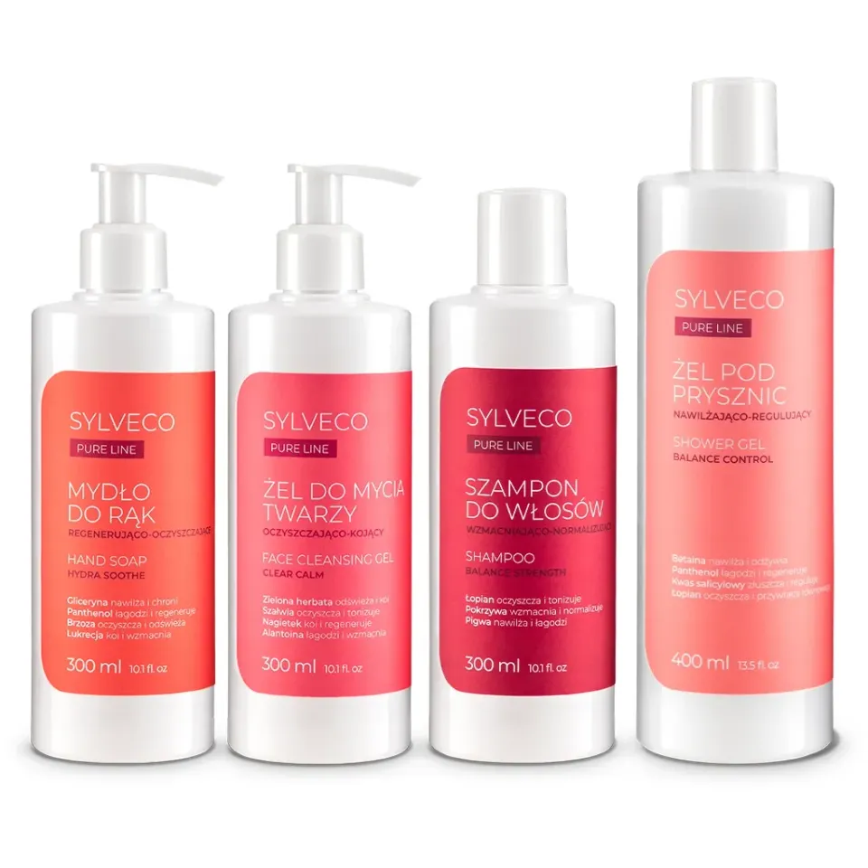 Sylveco Pure Line krops- og hårsæt 4 produkter