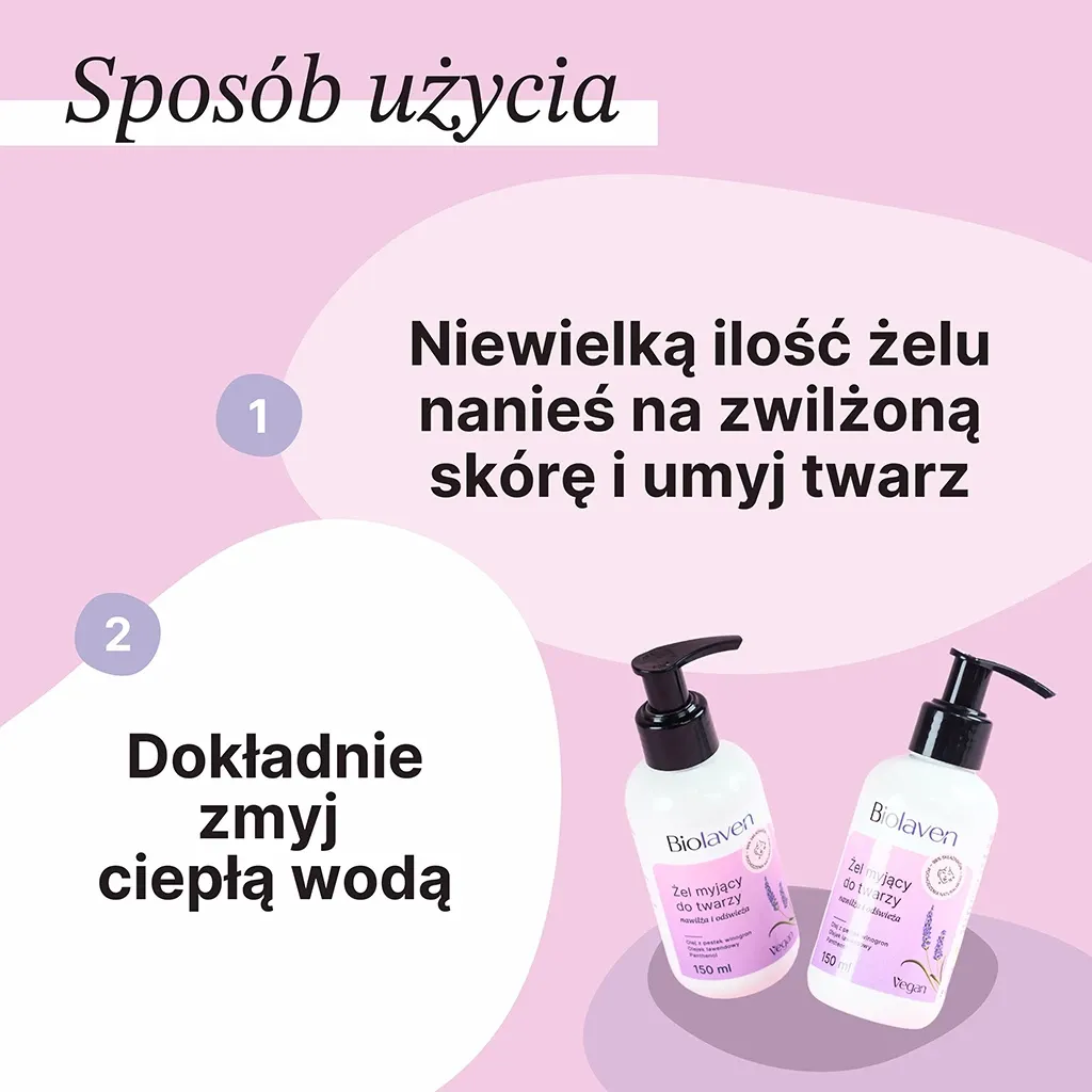 Biolaven Ansigtsrens gel med lavendel