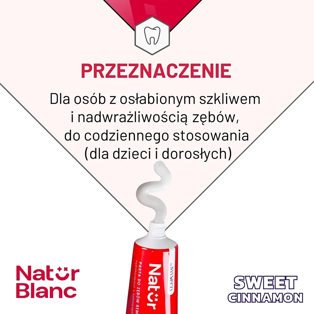 Sylveco Natur Blanc Sweet Cinnamon tandpasta hydroxyapatit