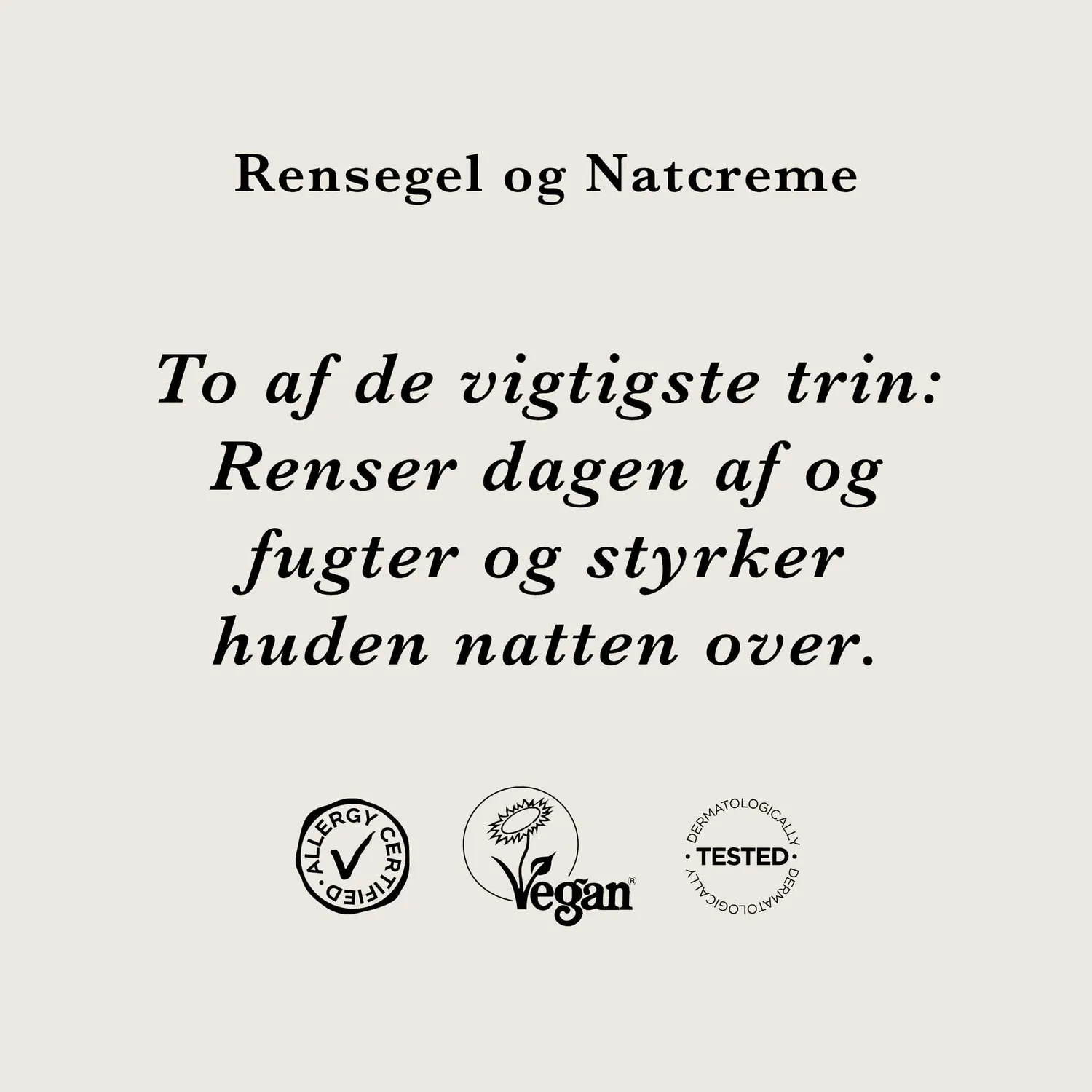 Ecooking Rens og Fugt sæt rensegel + natcreme parfumefri