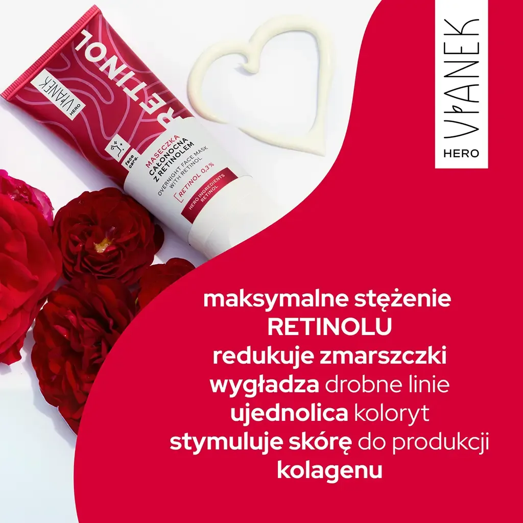 Sylveco Vianek Hero natmaske med retinol 0,3%