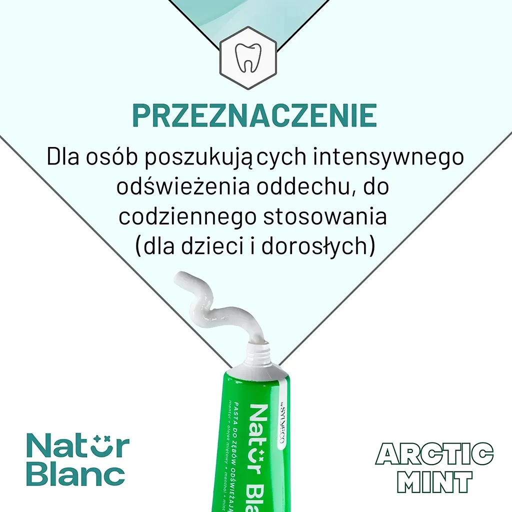 Sylveco Natur Blanc tandpasta Arctic Mint frisk mint