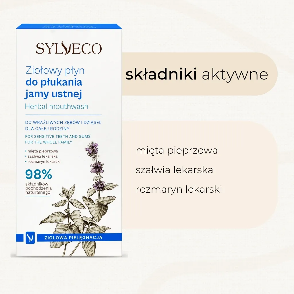 Sylveco urte mundskyl 500 ml salvie mynte
