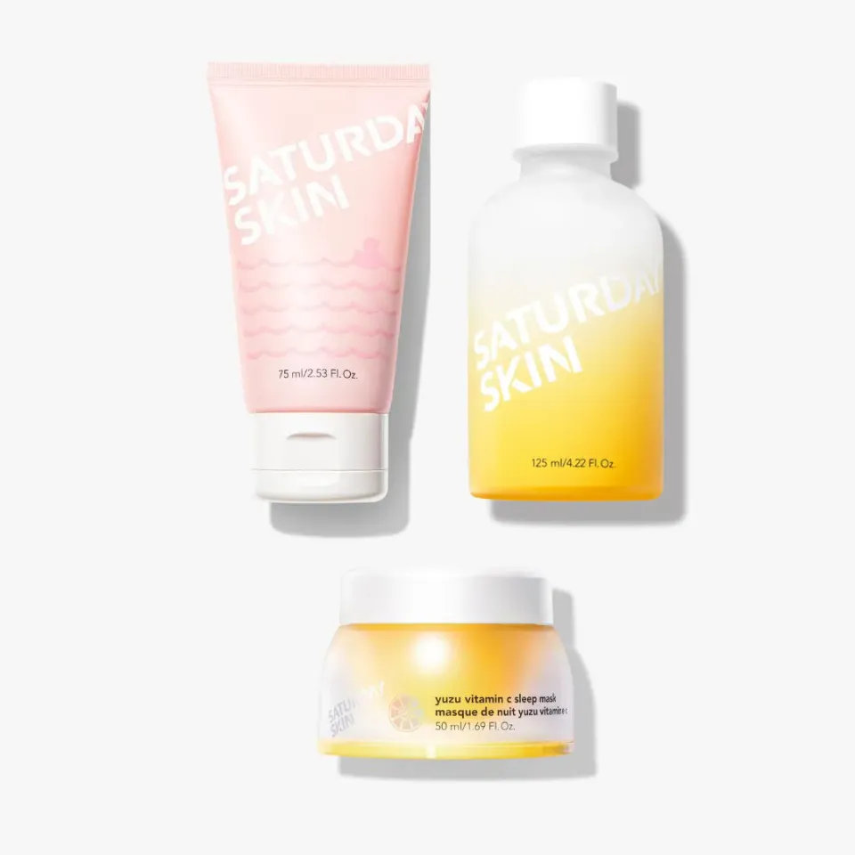 Saturday Skin Radiant Renewal Glow Trio sæt 3 dele C-vitamin