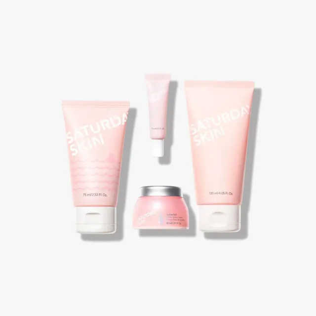 Saturday Skin Dewy Skin Essentials sæt 4 trin fugt