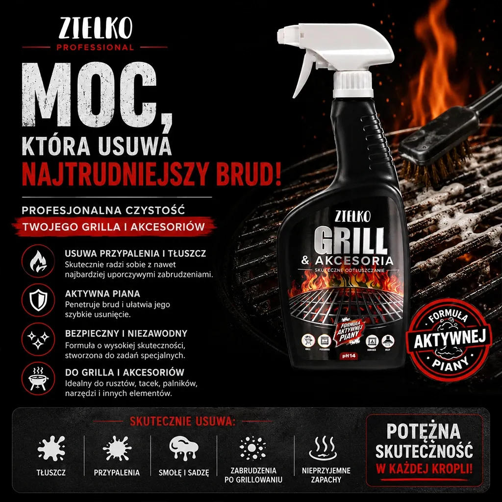 Zielko Grill rengøringsspray affedtning grillrist