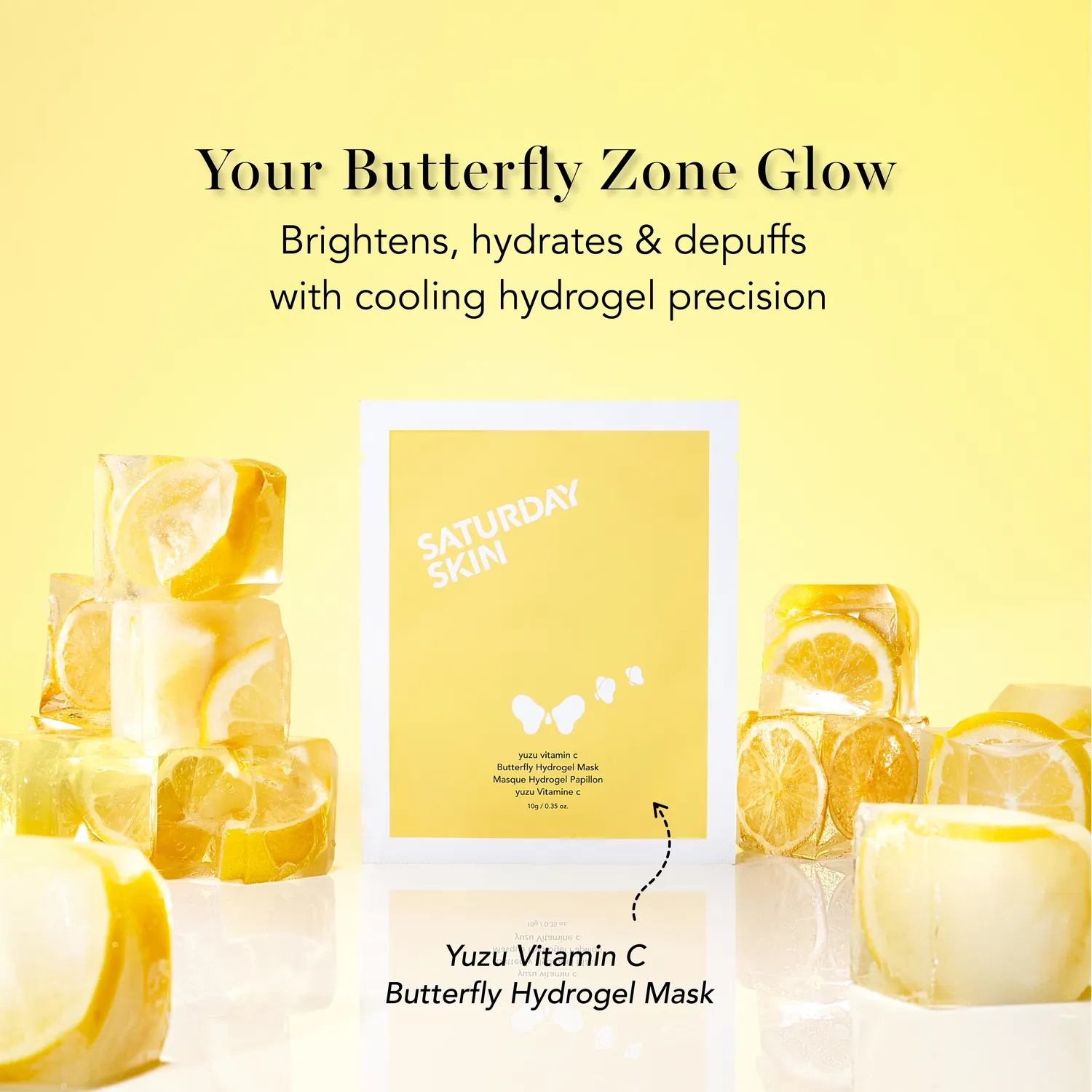 Saturday Skin Yuzu Butterfly hydrogelmaske opstrammende
