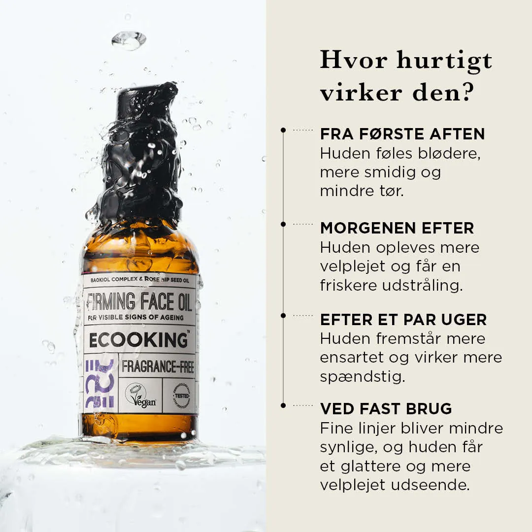 Ecooking Firming Face Oil ansigtsolie 30 ml med bakuchiol