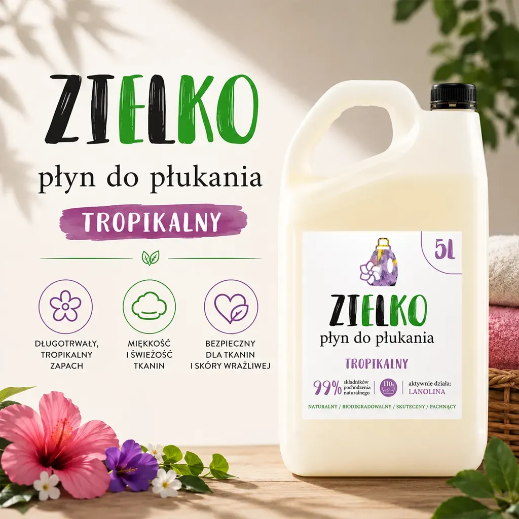 Zielko skyllemiddel tropisk 5 L blød