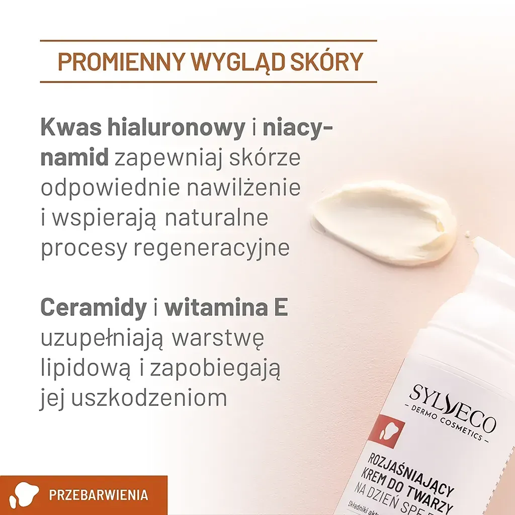 Sylveco Dermo lysnende dagcreme SPF50 pigmentpletter