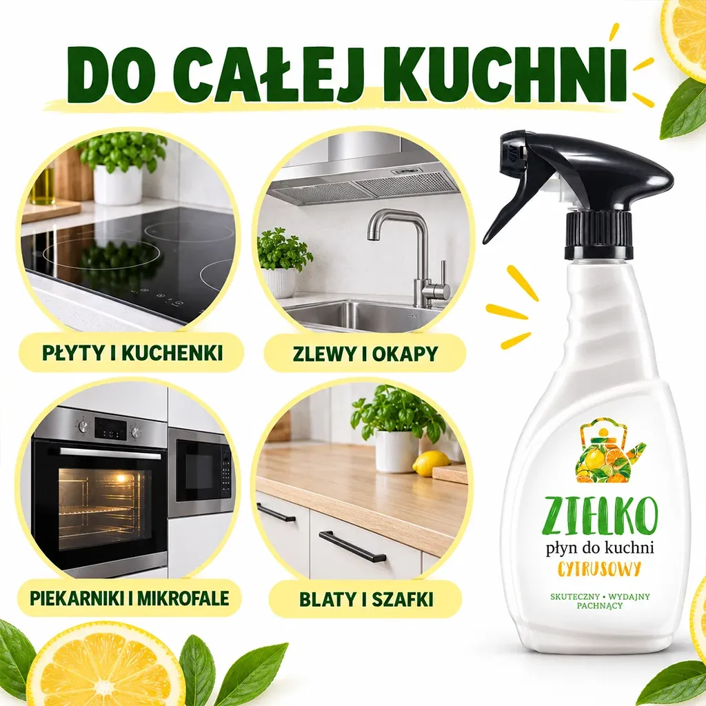 Zielko køkken spray citrus mod fedt