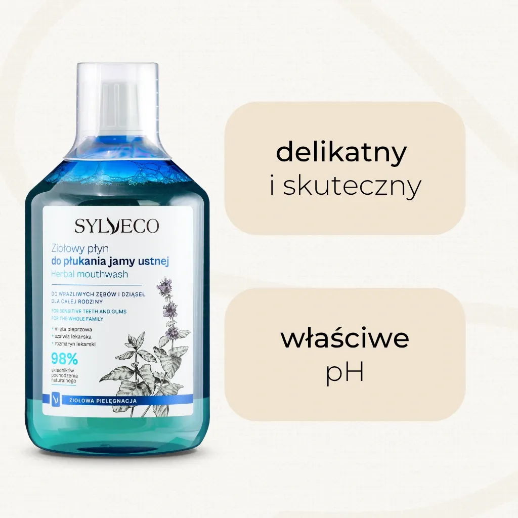 Sylveco urte mundskyl 500 ml salvie mynte