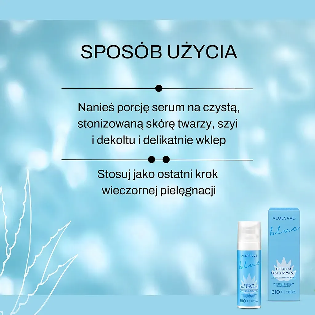 Aloesove Blue ansigtsserum okklusiv ceramid