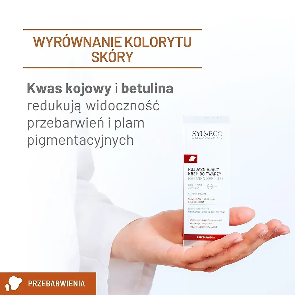 Sylveco Dermo lysnende dagcreme SPF50 pigmentpletter