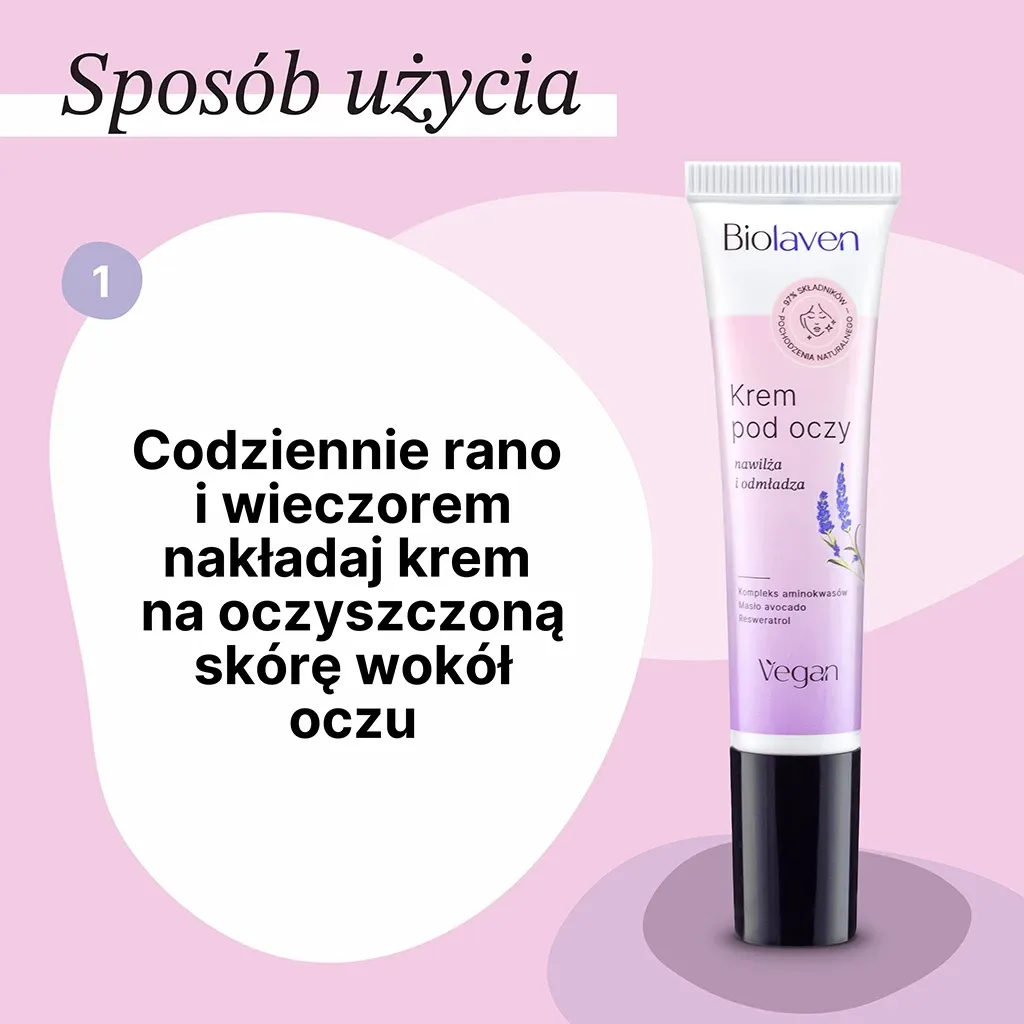 Biolaven øjencreme med resveratrol fra 25 år