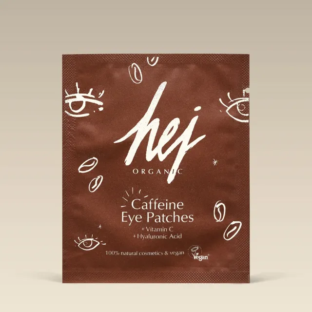 Hej Organic Cactus koffein øjenpatches 1 par til hævelse