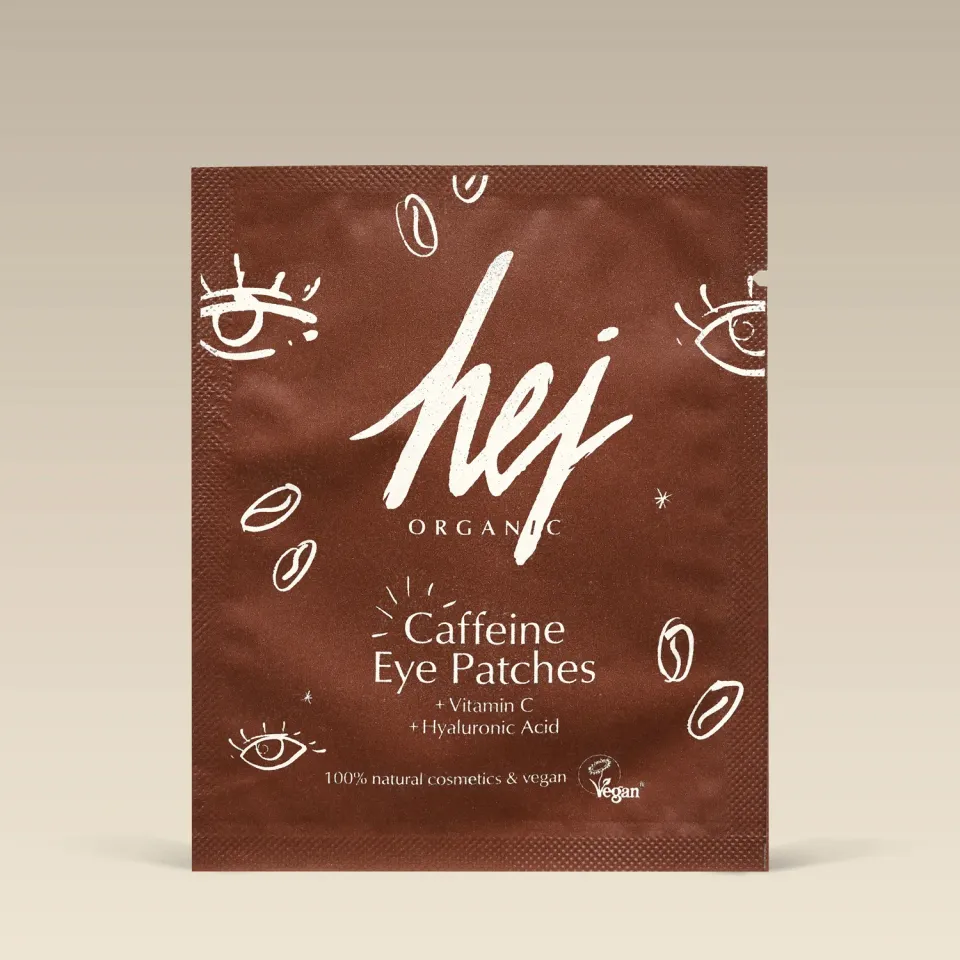 Hej Organic Cactus koffein øjenpatches 1 par til hævelse
