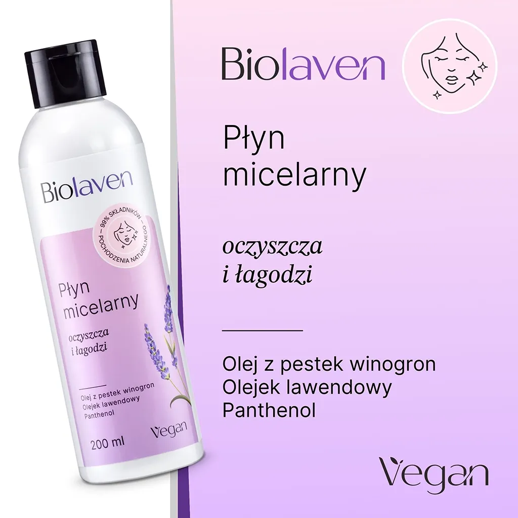 Sylveco Biolaven nat ansigtssæt 3 dele lavendel