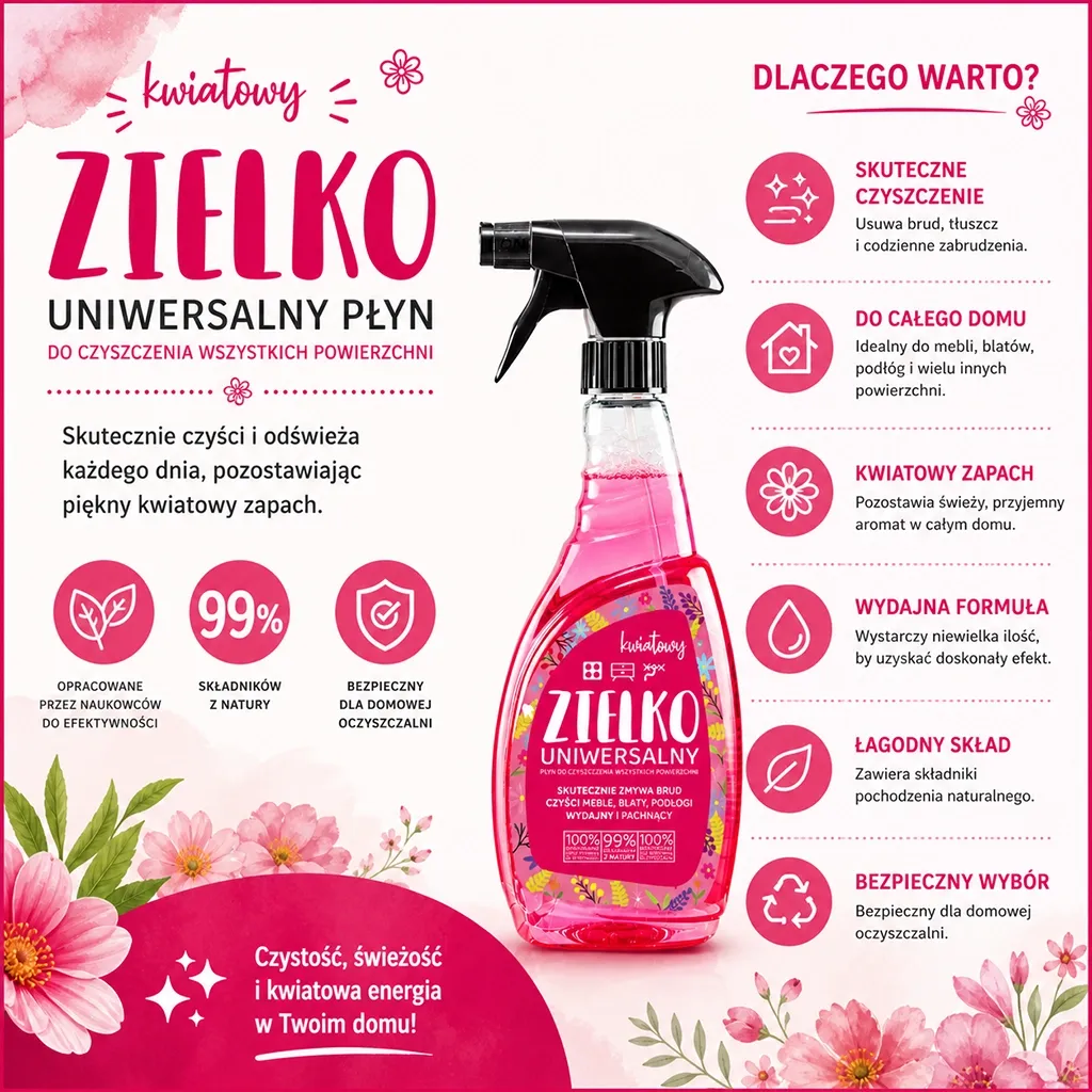 Zielko Blomst universalrengøring blomsterduft