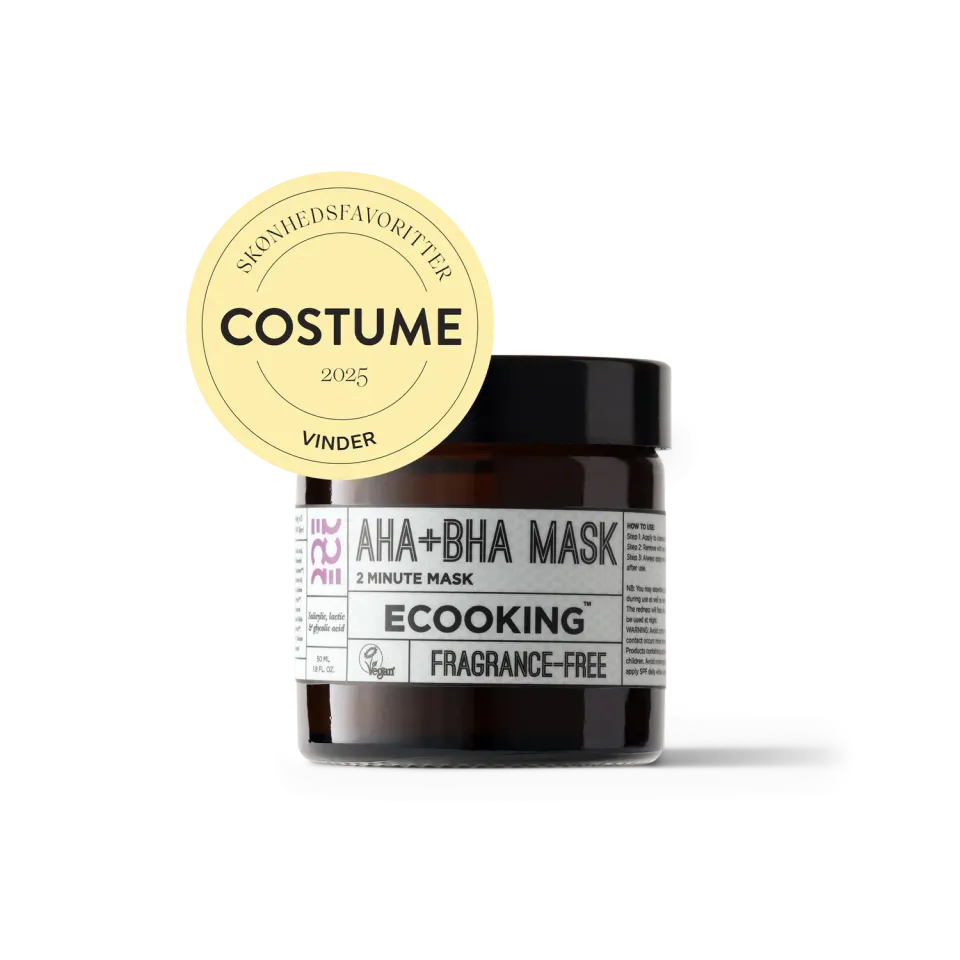 Ecooking AHA+BHA Maske peelingmaske mod pigmentpletter