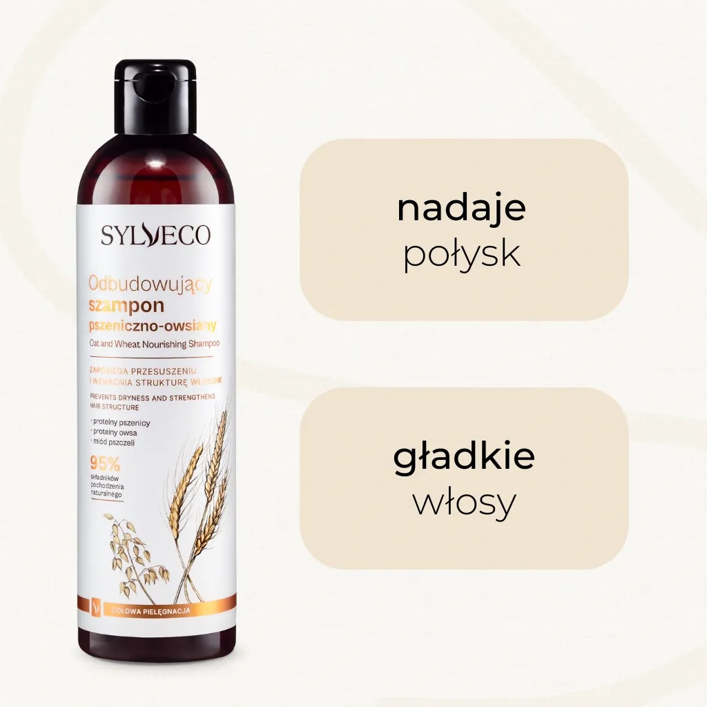 Sylveco hvede-havre shampoo 300 ml genopbyggende