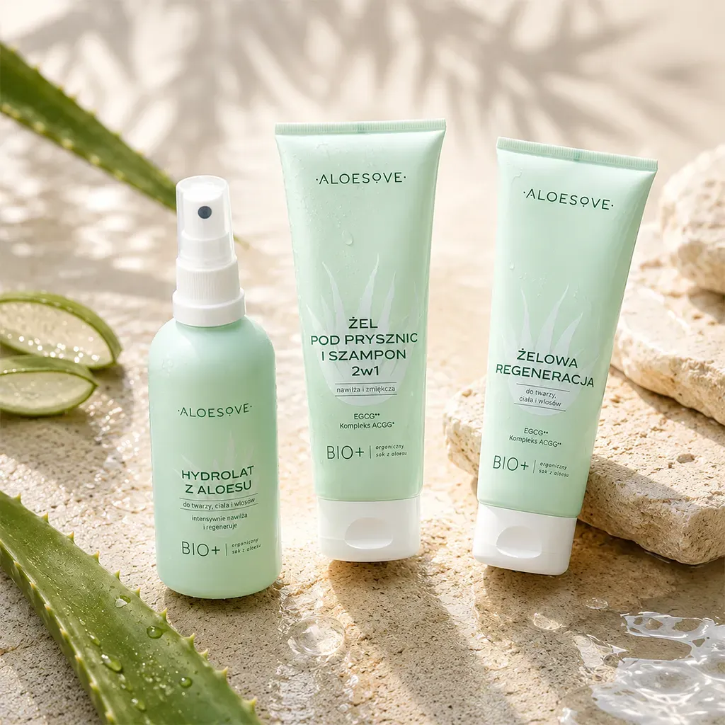 Sylveco Aloesove After Sun kropssæt 4 dele med aloe