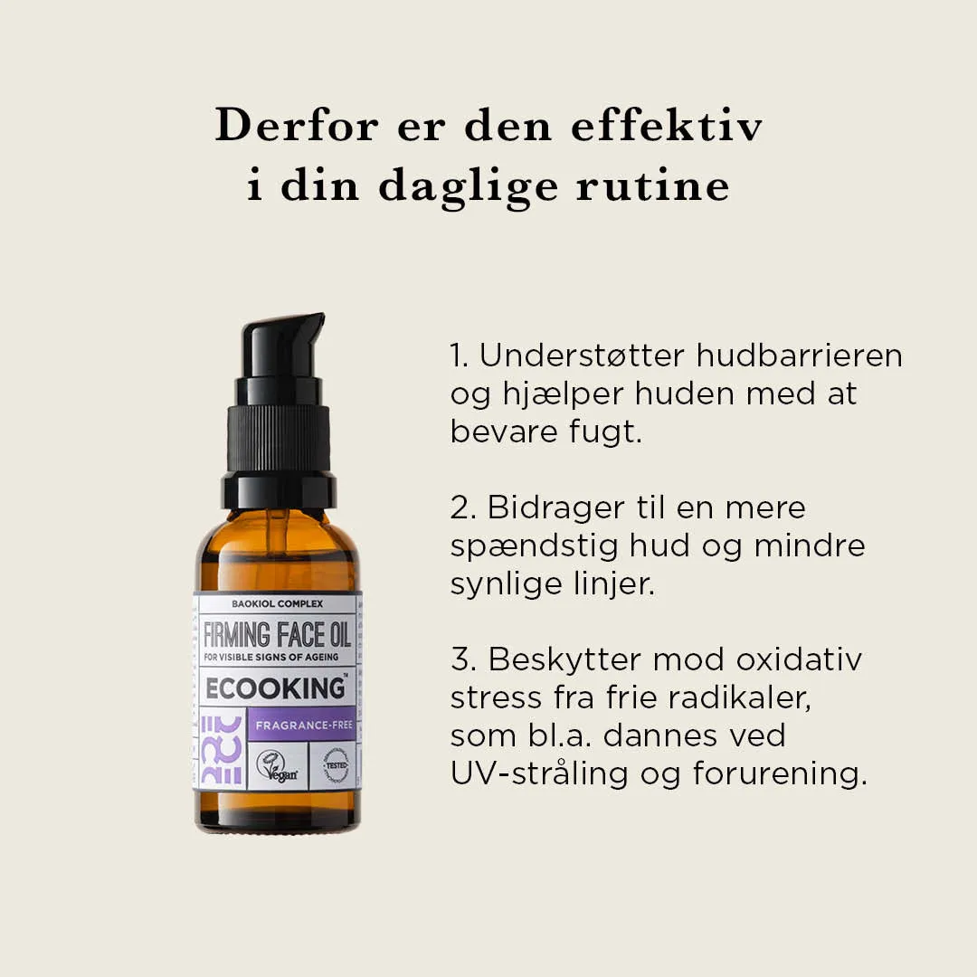 Ecooking Firming Face Oil ansigtsolie 30 ml med bakuchiol