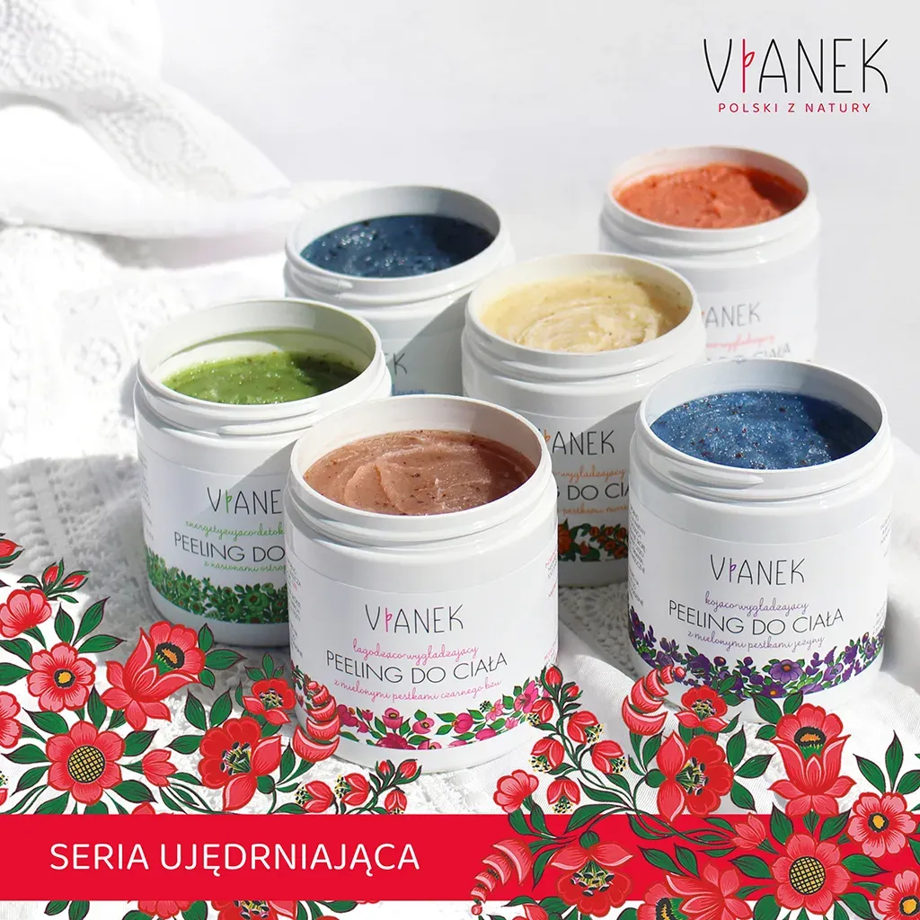 Vianek Opstrammende Bodyscrub med hindbærkerner
