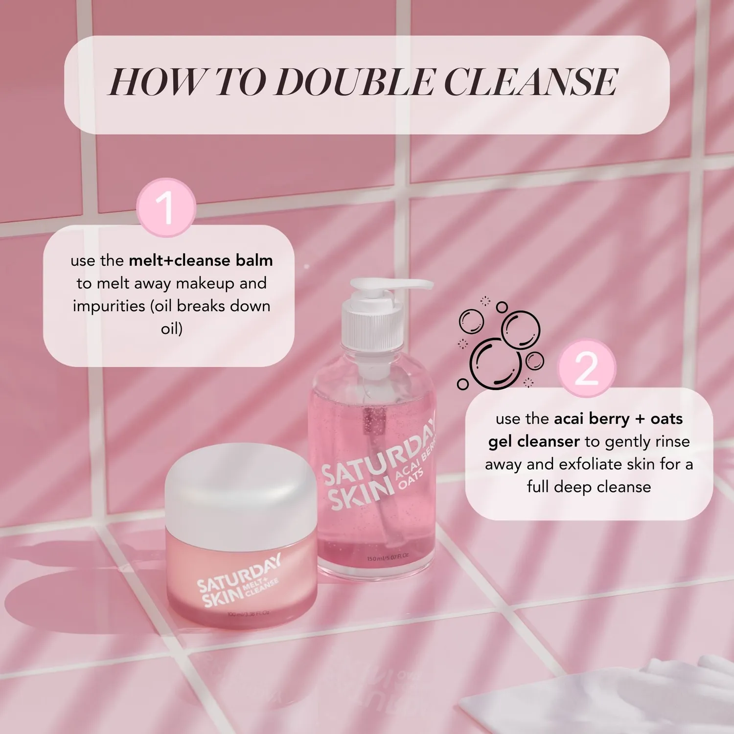 Saturday Skin Melt + Cleanse Rensebalm 100 ml makeupfjerner