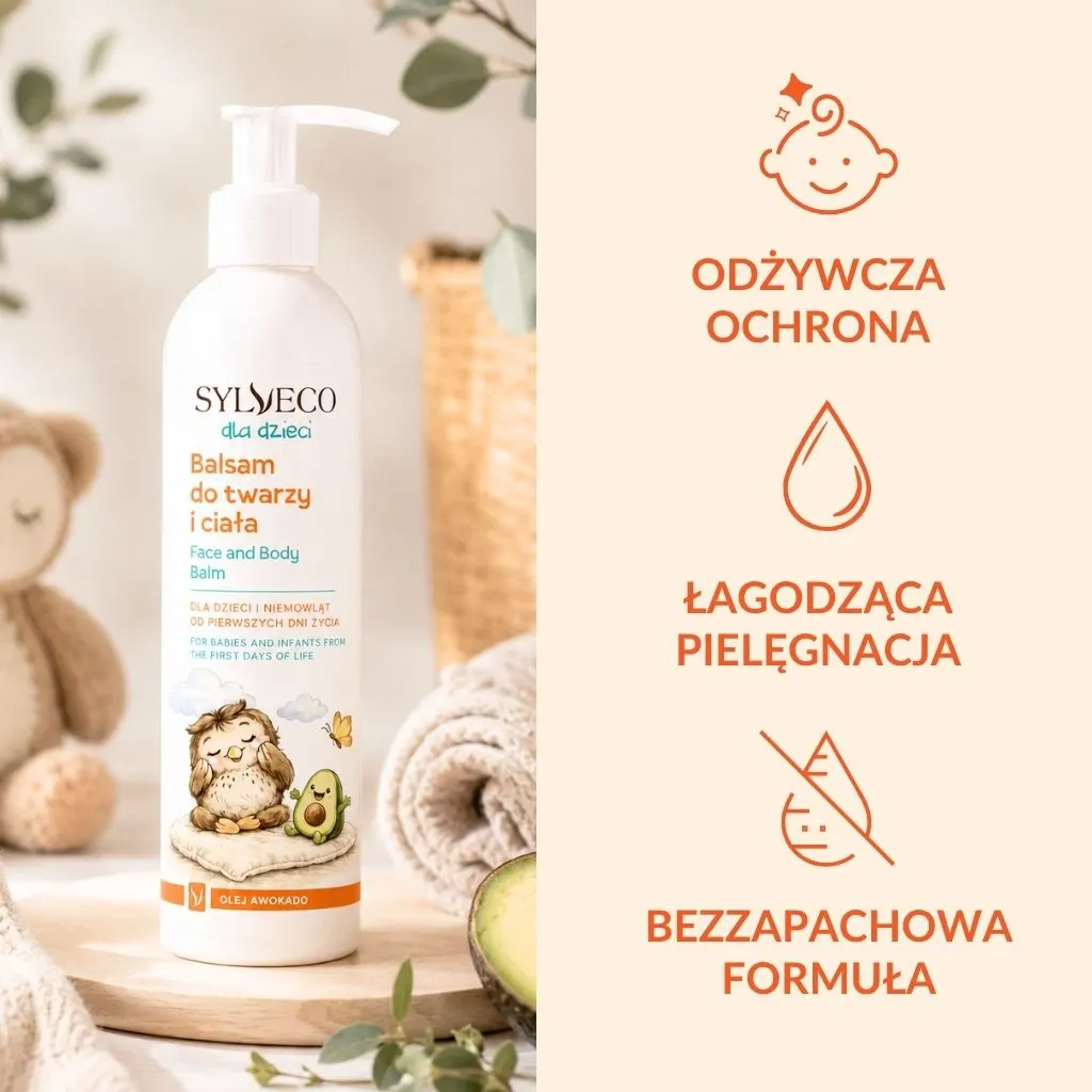 Sylveco Børn balsam ansigt krop avocado