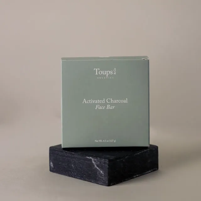 Toups and Co Organics Charcoal Face Bar ansigtssæbe kul