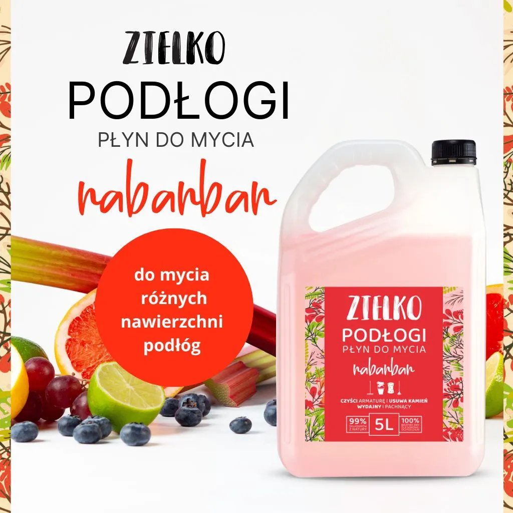 Zielko gulvvask rabarber 5 L til paneler og fliser