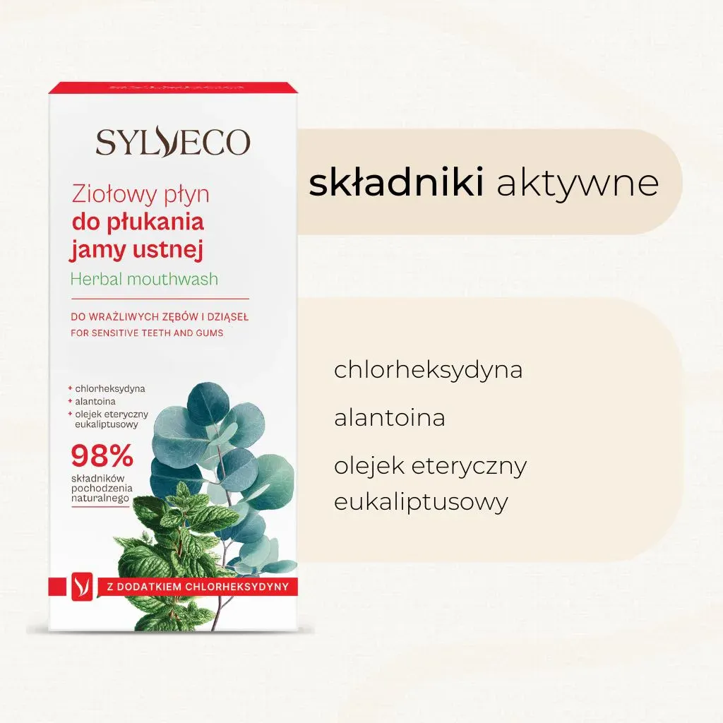 Sylveco urtemundskyl klorheksidin fluor-fri