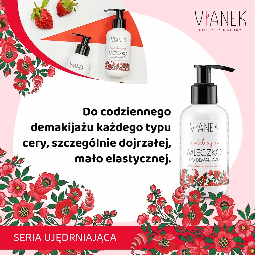 Vianek Revitaliserende rensemælk 150 ml E-vitamin