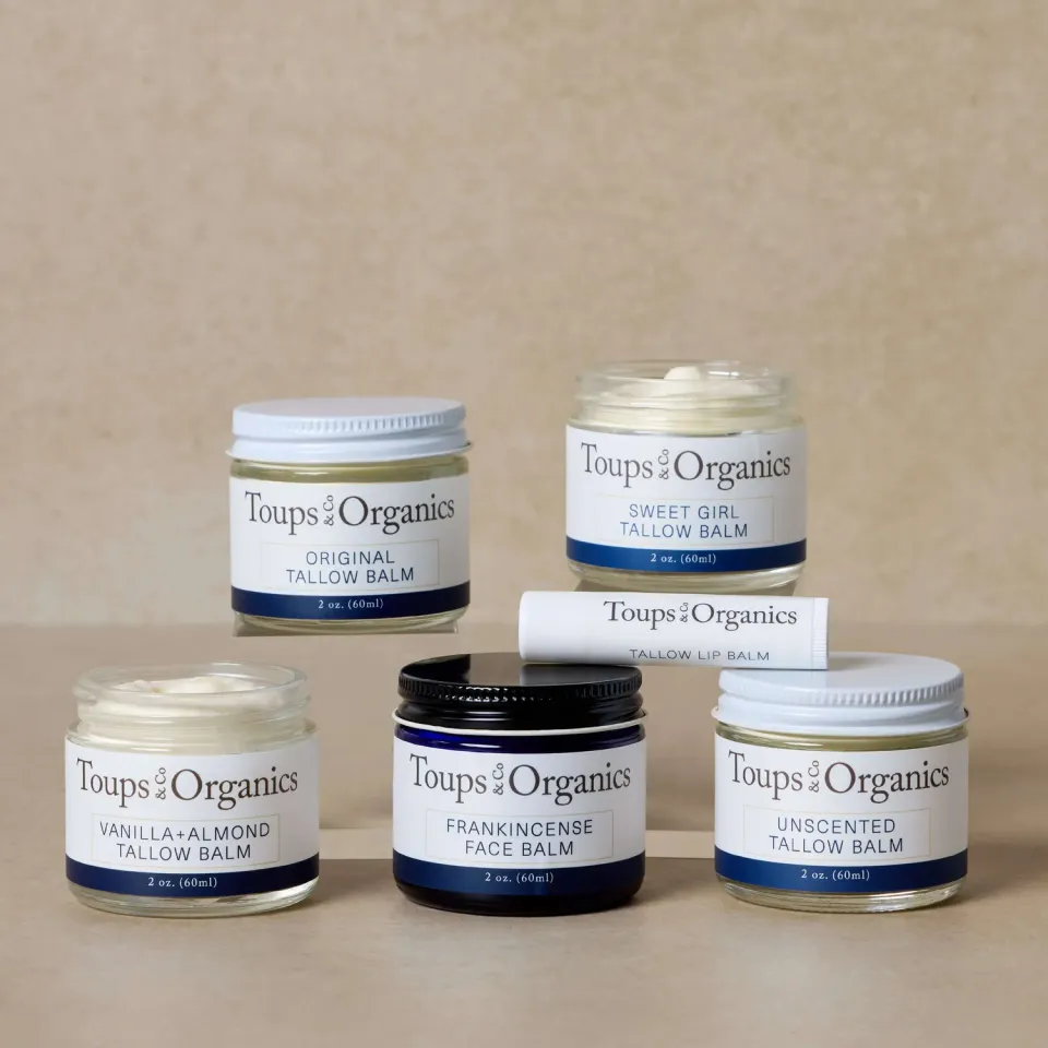 Toups and Co. Organics Tallow Collection hudbalm sæt næring