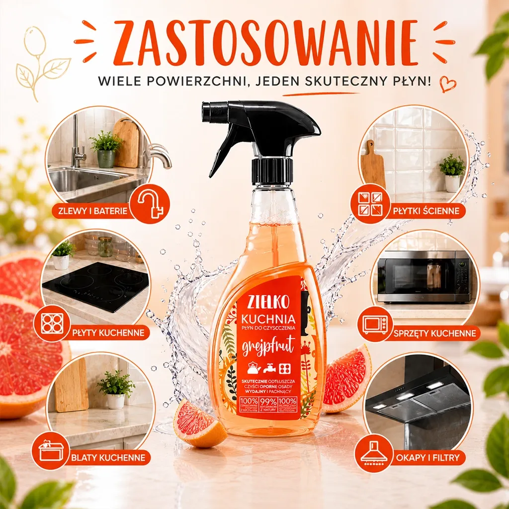 Sylveco Zielko køkkenrengøring grapefrugt fedtopløsende